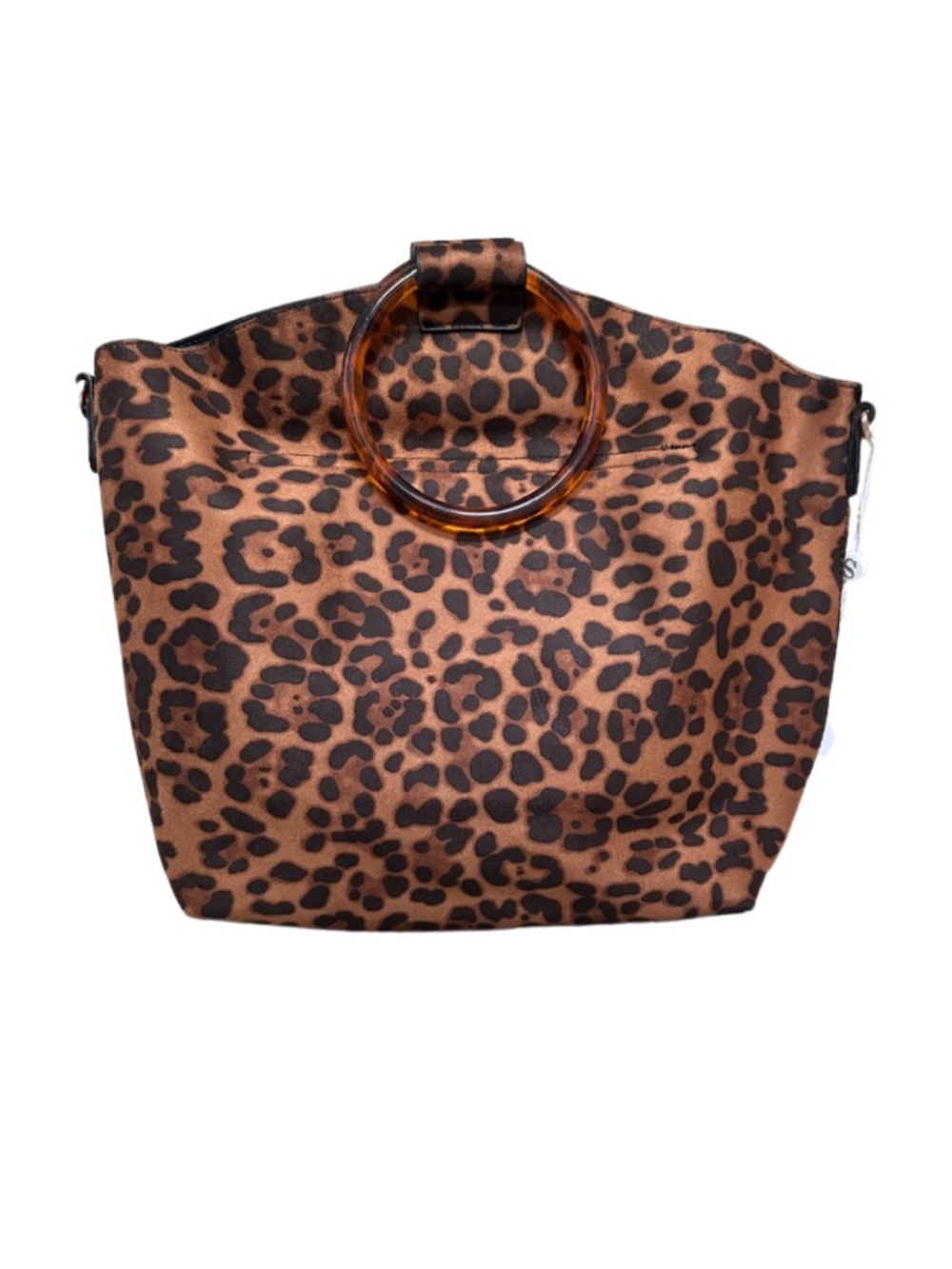 NEW Shiraleah Leopard Printed Dani Tote Bag with Insert Pouch